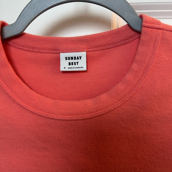 Sunday best short sleeve top coral size small - Picture 2 of 2